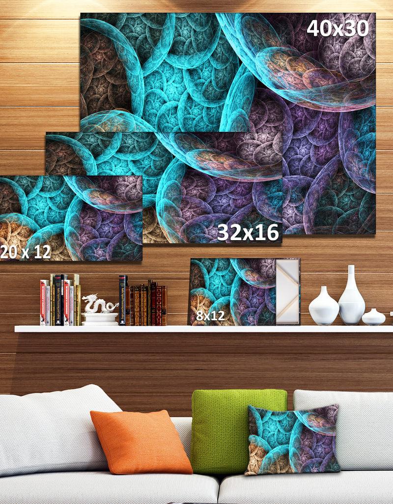 Designq Colorful Dramatic Clouds - Extra Large Abstract Canvas Art Print
