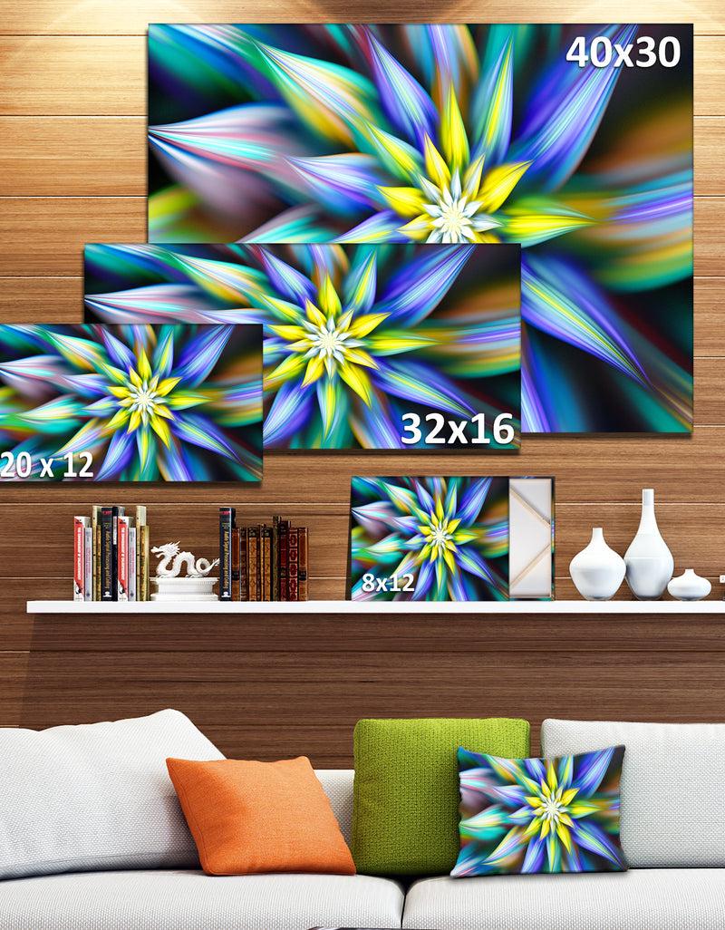 Designq Dancing Multi-Color Flower Petals - Extra Large Floral Canvas Art Print