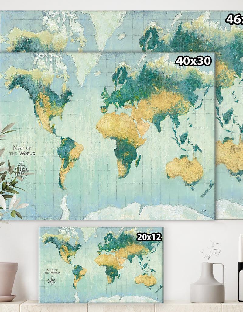 Designq RW Golden Earth - Cottage Canvas Wall Art
