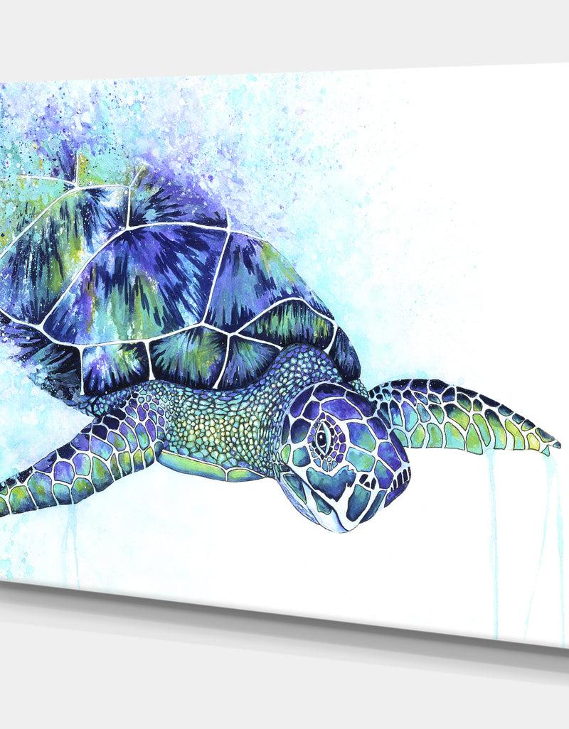 Designq Sea Turtle - Cottage Canvas Artwork