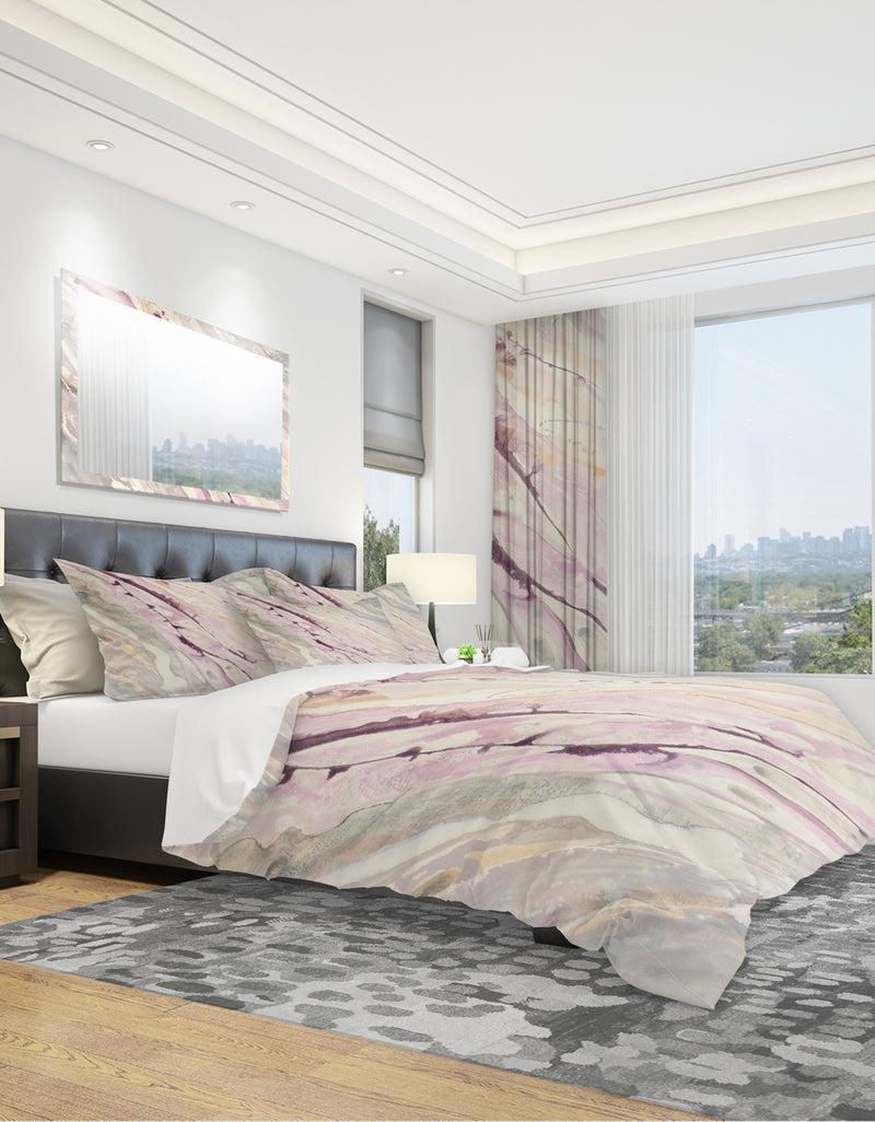 Designq Shaby Pink Marble - Shabby Duvet Cover Set