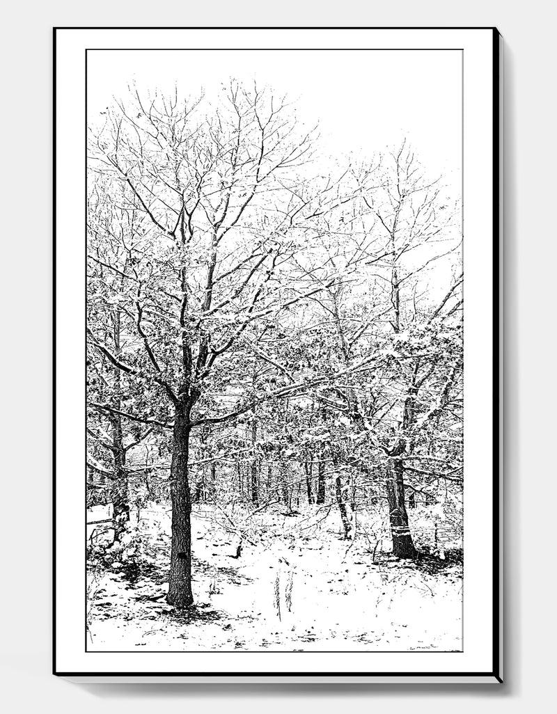 Designq Silent Snow Fall - Cottage Canvas Artwork