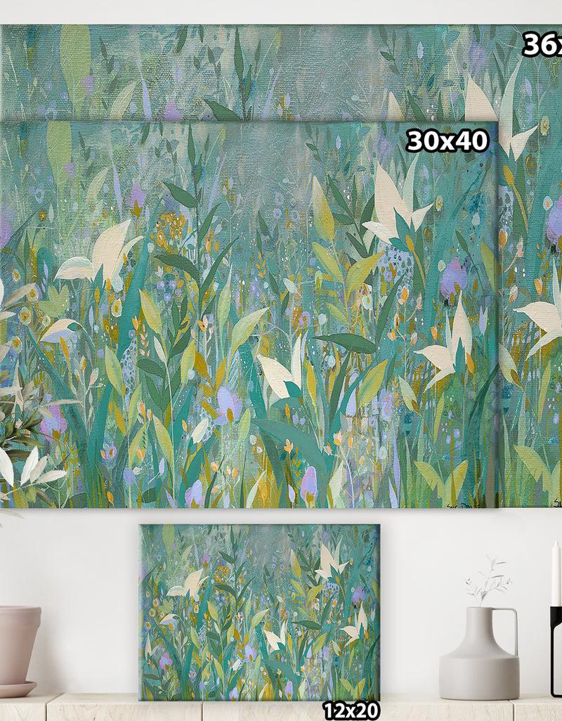 Designq Summer Whispers - Cottage Canvas Art Print