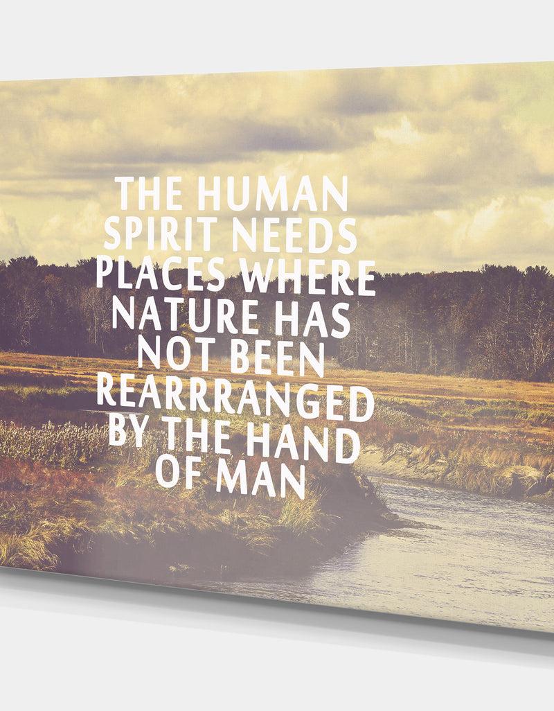 Designq The Human Spirit - Cottage Canvas Art Print