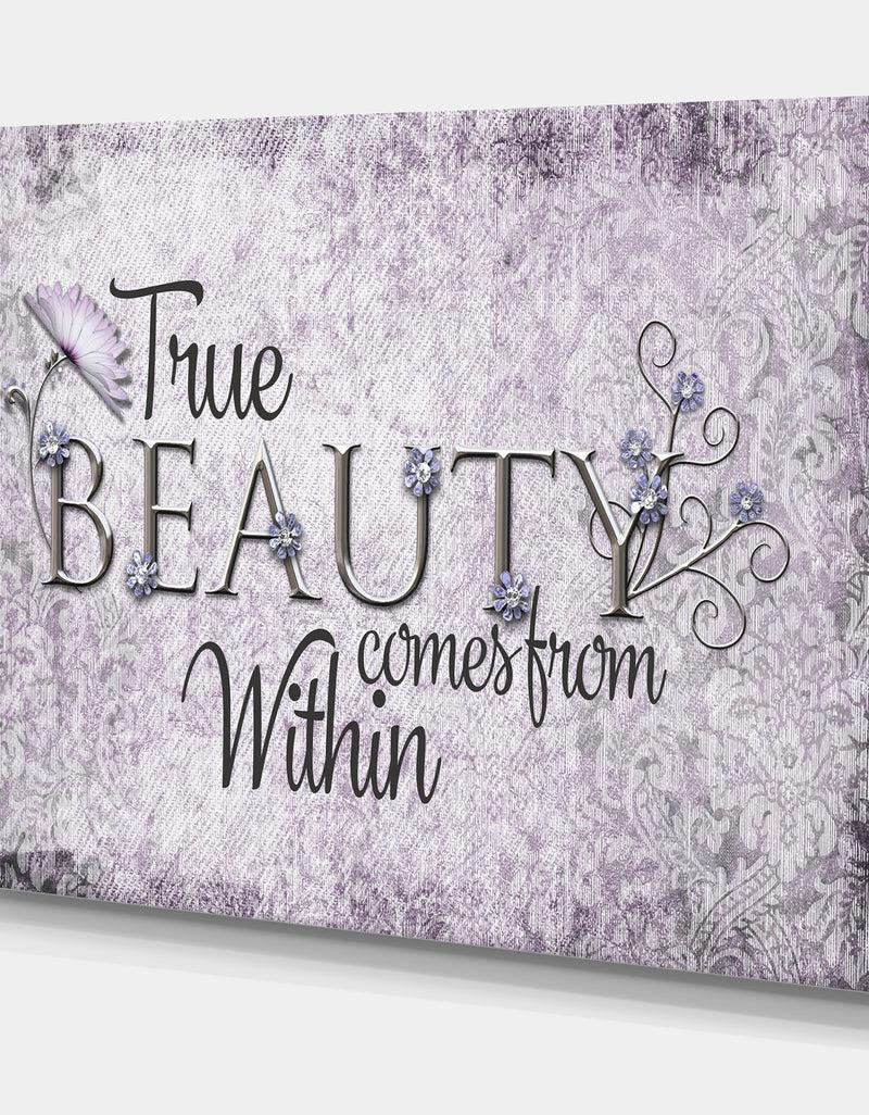 Designq True Beauty - Cottage Gallery-wrapped Canvas