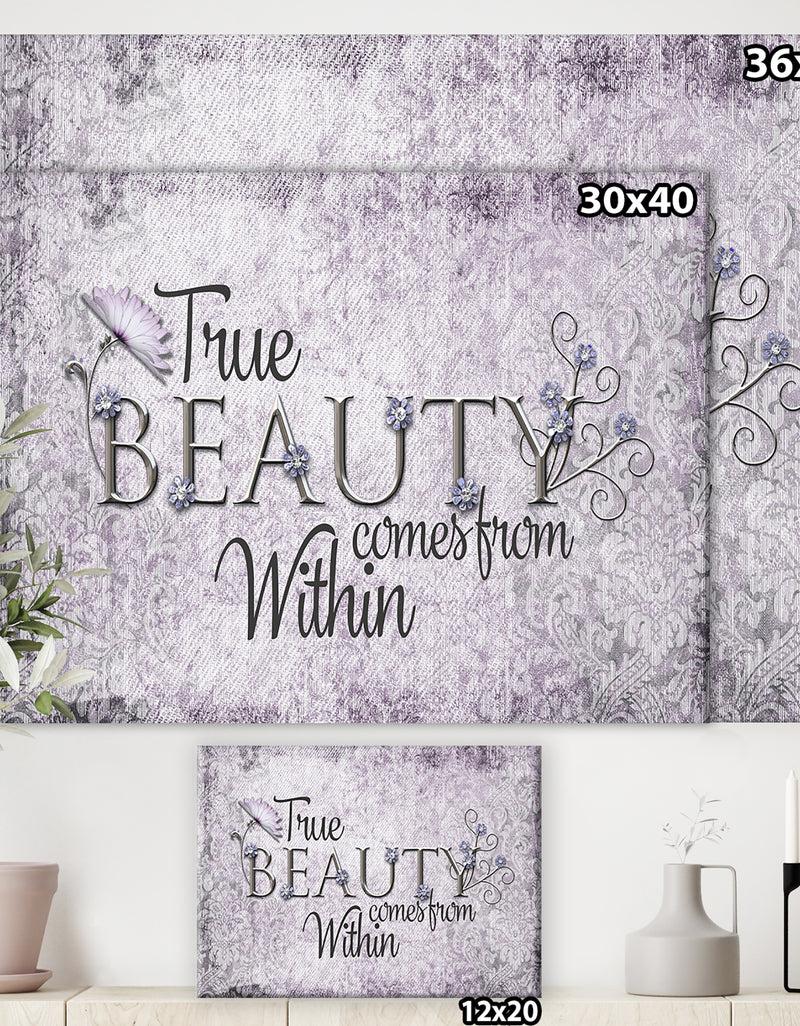 Designq True Beauty - Cottage Gallery-wrapped Canvas