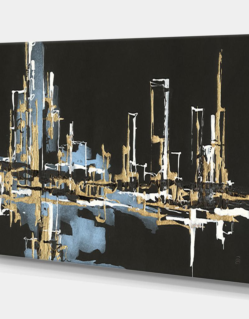 Designq Urban Gold VI - Cottage Canvas Wall Art