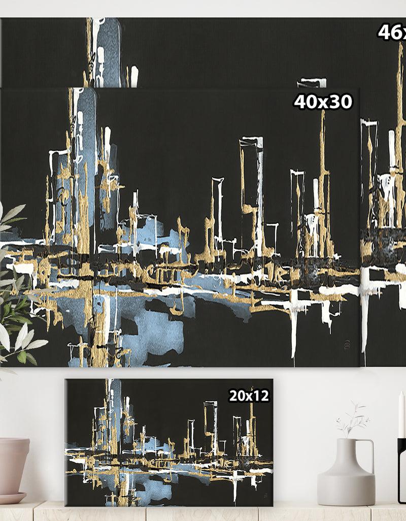Designq Urban Gold VI - Cottage Canvas Wall Art