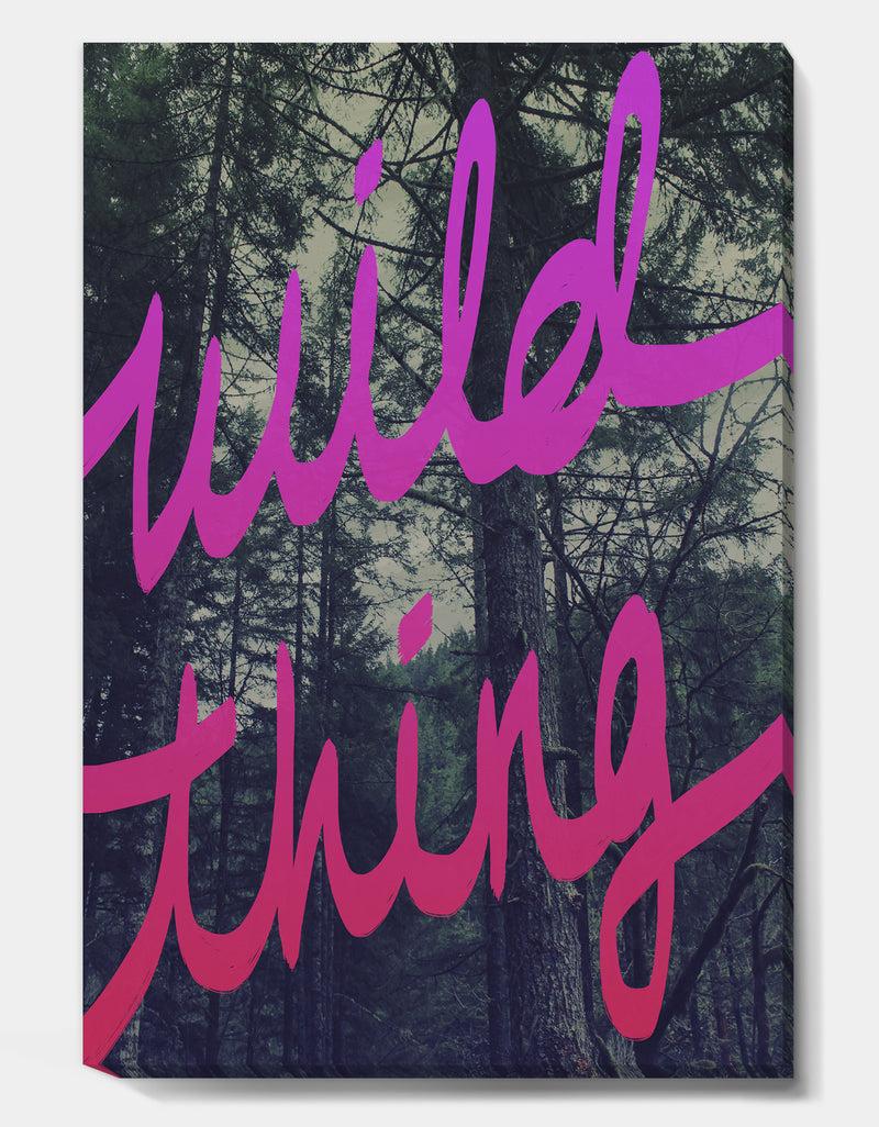 Designq Wild Thing - Cottage Canvas Artwork