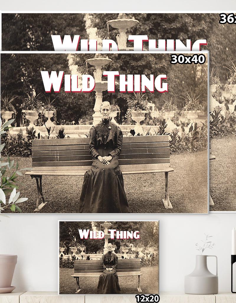 Designq Wild Thing II - Cottage Canvas Wall Art