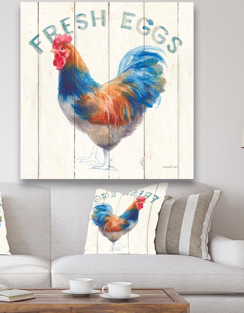 designq Wood Farm Roaster II - Farmhouse Canvas Art