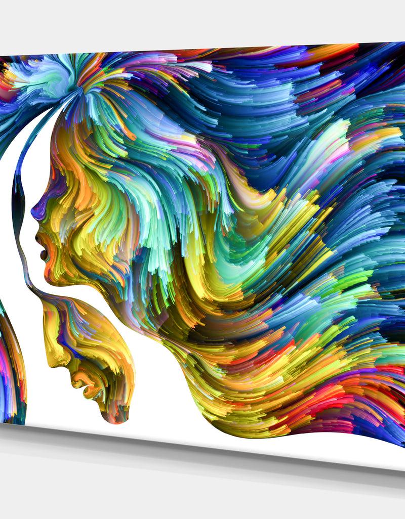 Designq Dream Together - Abstract People Print On Wrapped Canvas