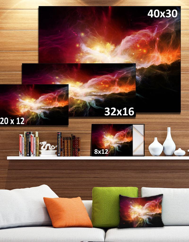 Designq Elegance Of Nebulae - Abstract Canvas Artwork