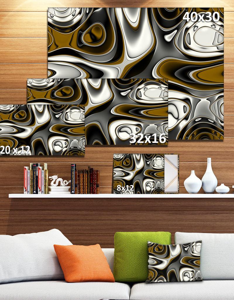 Designq Fantastic Fractal Abstract Pattern - Large Abstract Canvas Artwork