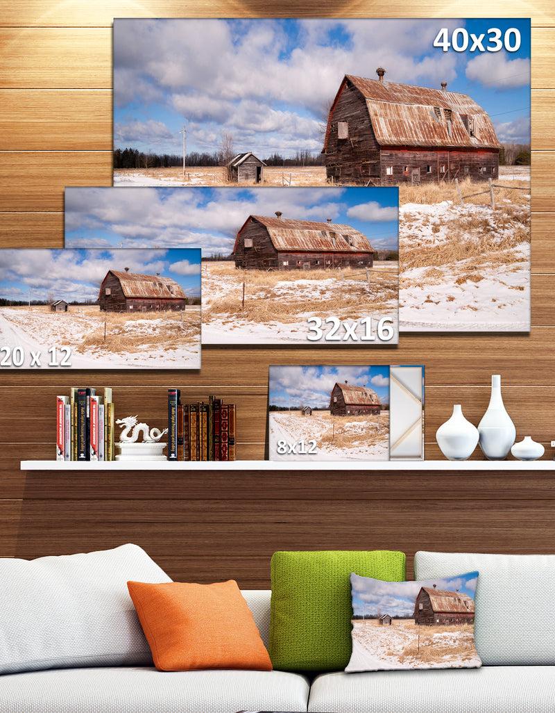 Designq Farm Field Barn Ranch - Landscape Wall Artwork