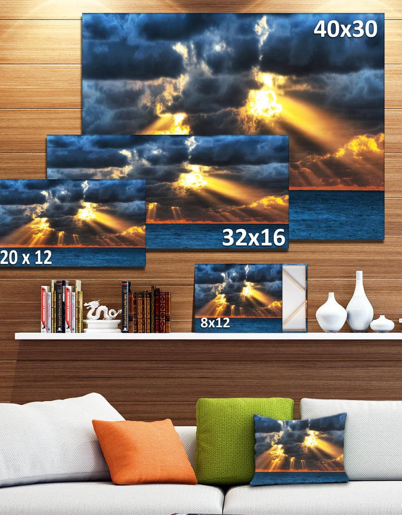 Designq Fight Between Dark And Light - Landscape Artwork Canvas