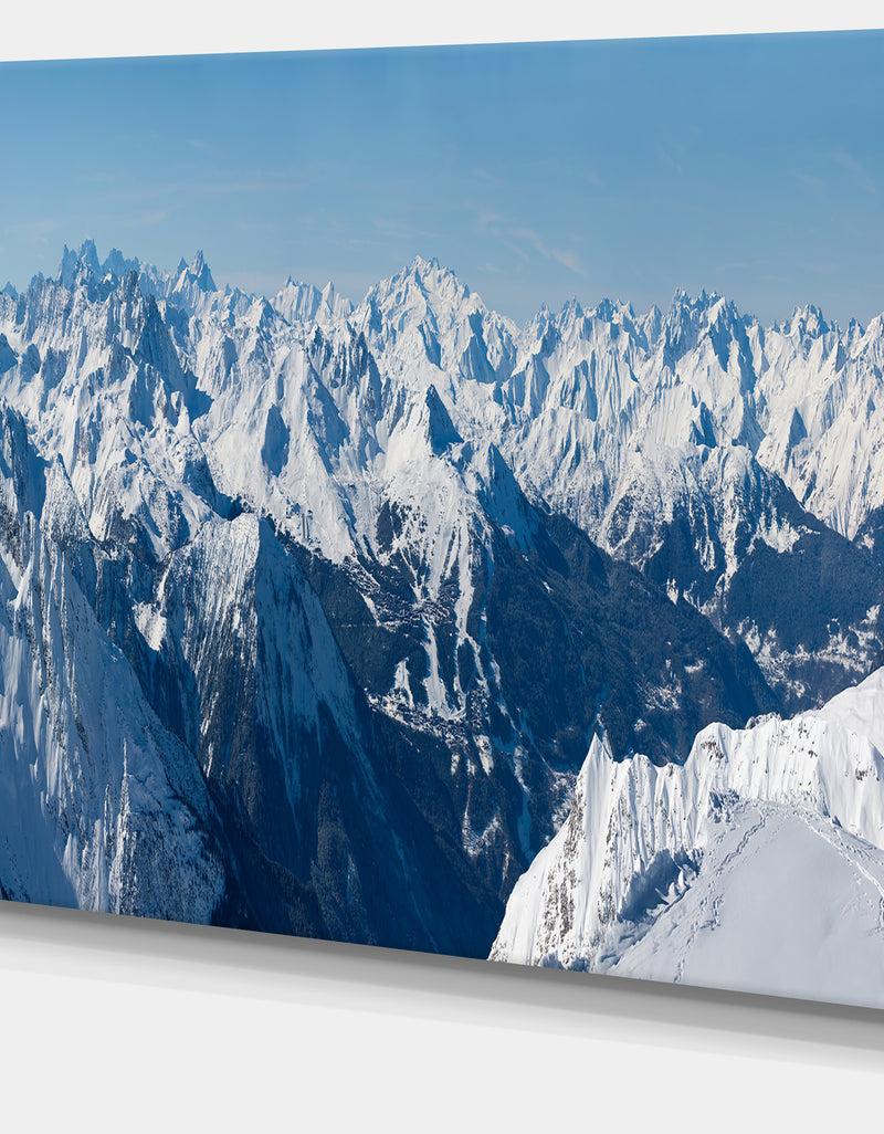 Designq French Alps Panorama Photography Canvas Art Print