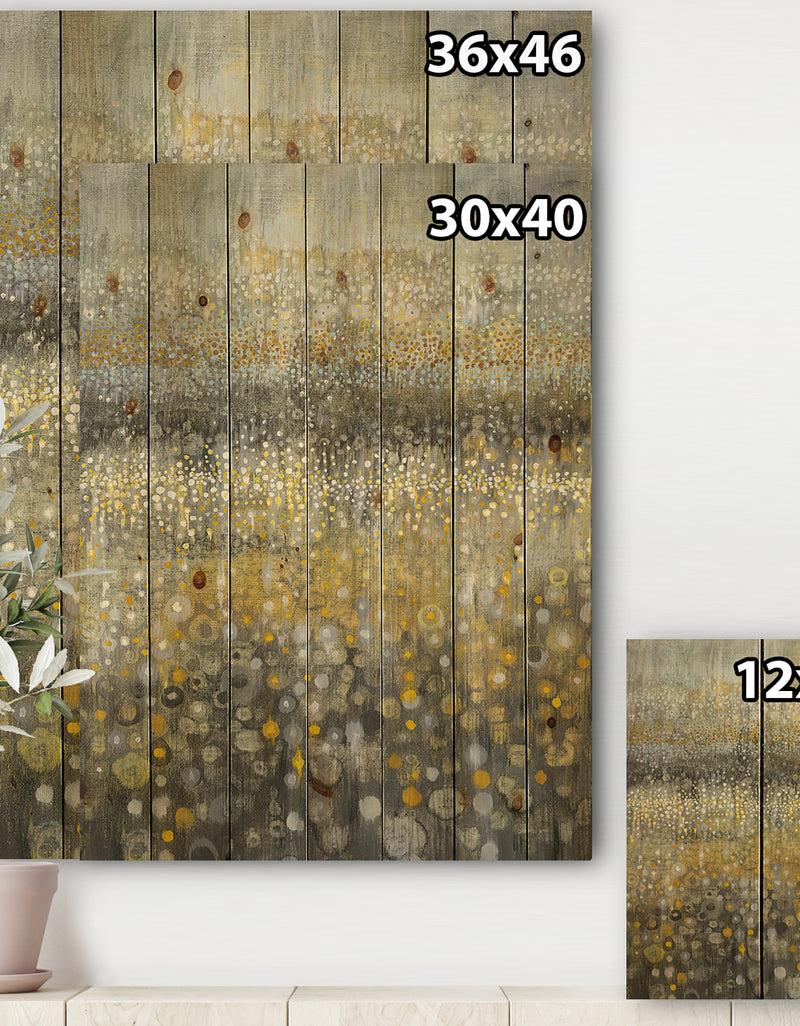 Designq Galm Abstract III - Transitional Print On Natural Pine Wood