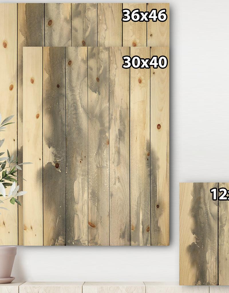 Designq Gold Glamour Direction II - Modern & Contemporary Print On Natural Pine Wood