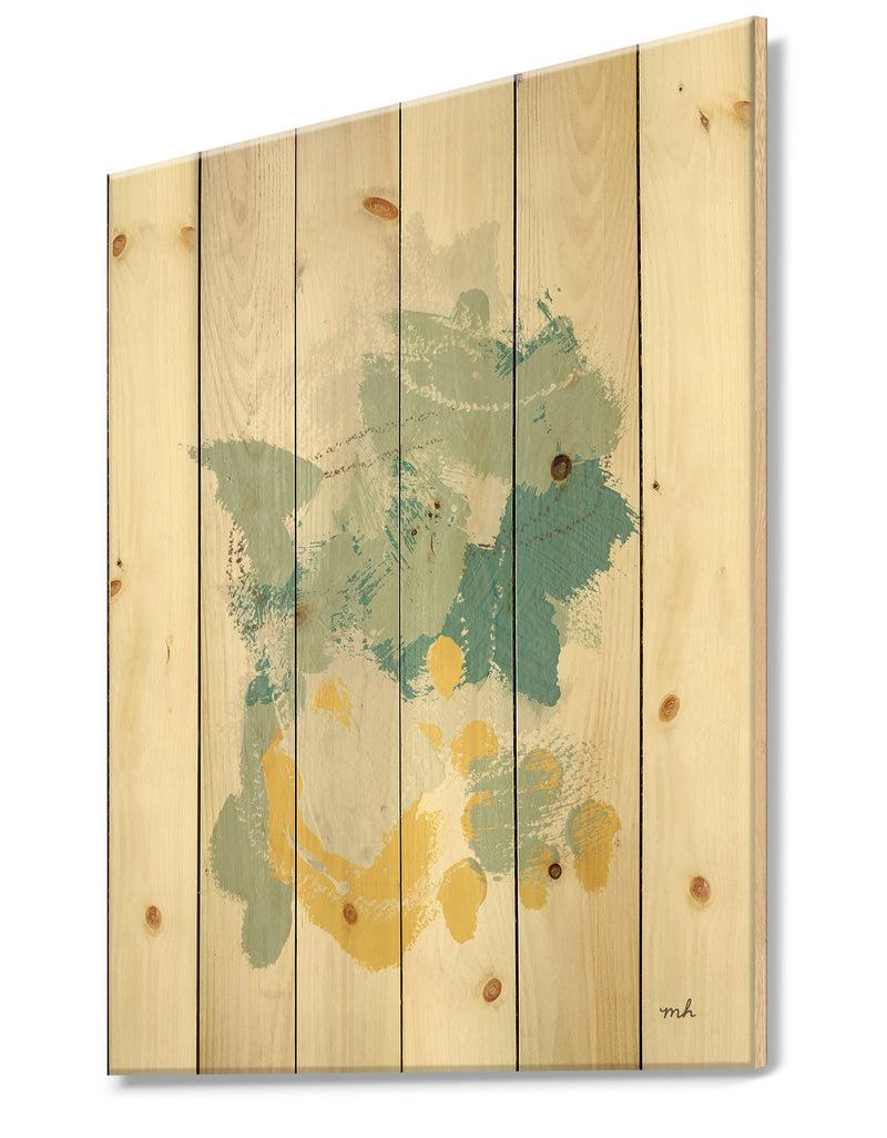 Designq Hopeful I - Modern Farmhouse Print On Natural Pine Wood