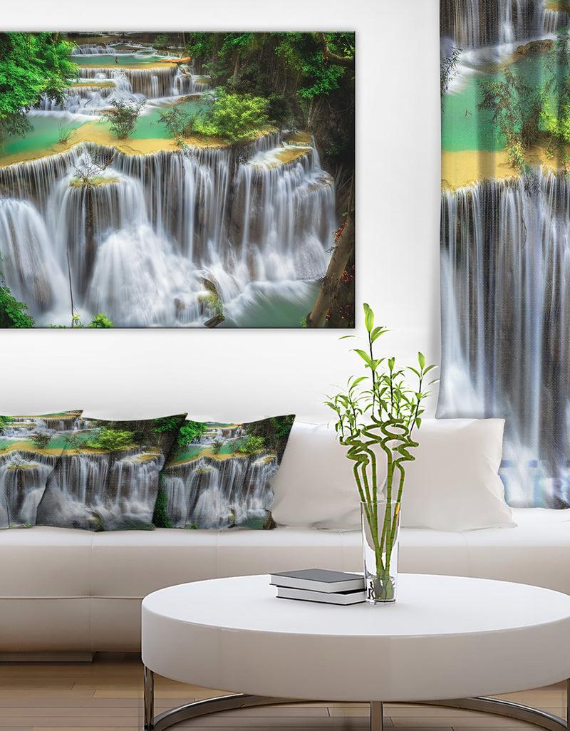 designq Huay mae Ka Min Waterfall Photography Canvas Print