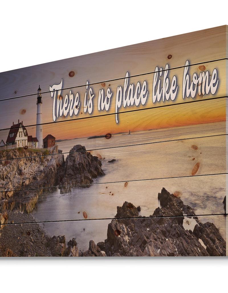Designq It So Good To Be Home. Watchtower Sunset - Textual Entrance Art On Wood Wall Art