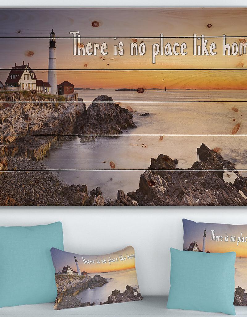 designq It so good to be home. Watchtower sunset - Textual Entrance Art on Wood Wall Art