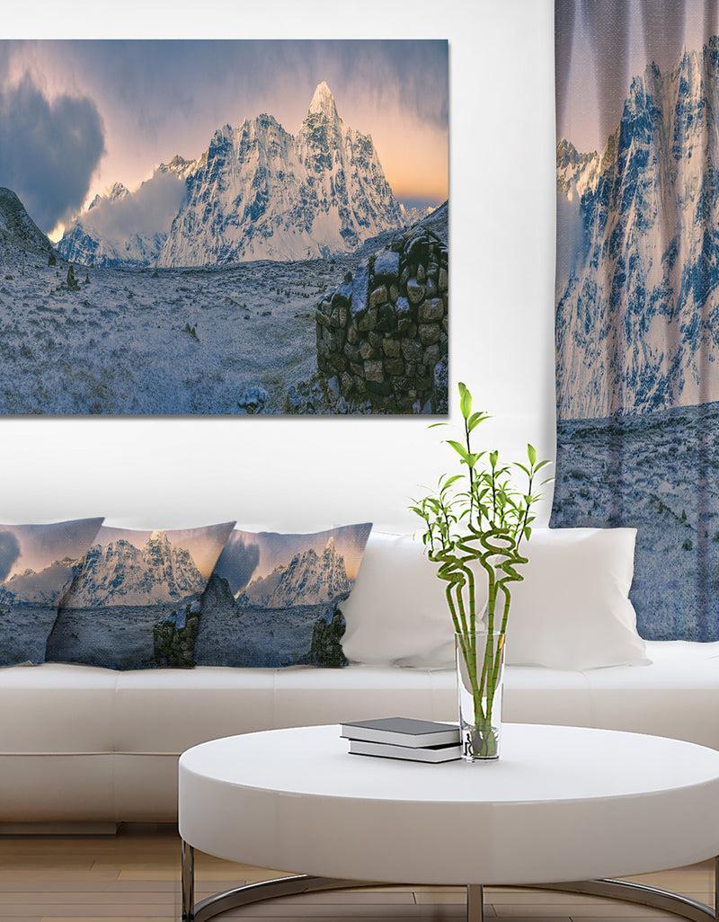 designq Kangchenjunga Panorama - Large Landscape Canvas Art Print