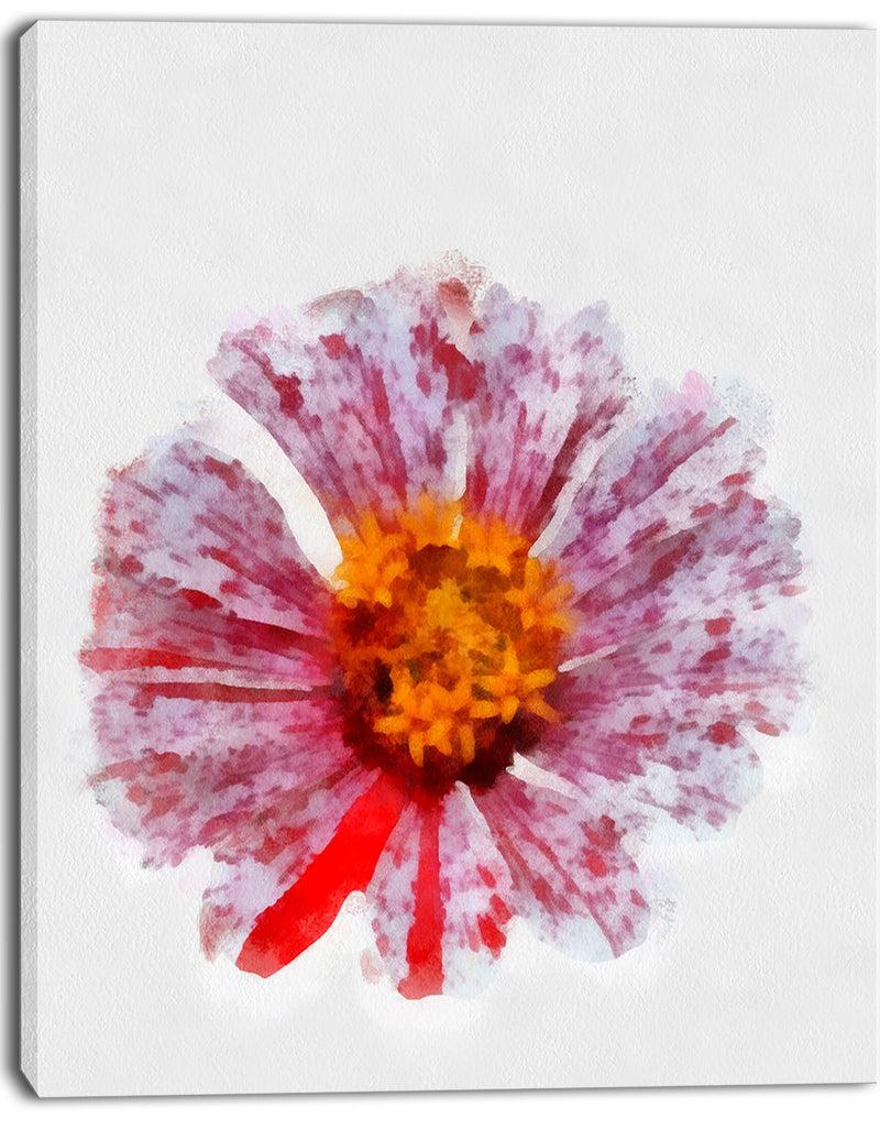 Designq Large Red Yellow Flower Painting - Large Floral Canvas Artwork