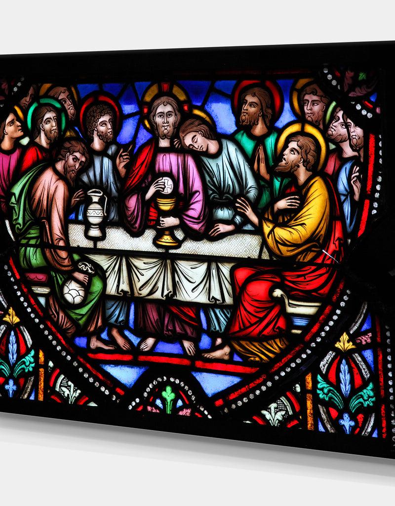 Designq Last Supper In The Cathedral Of Brussels - Religious Art On Wrapped Canvas