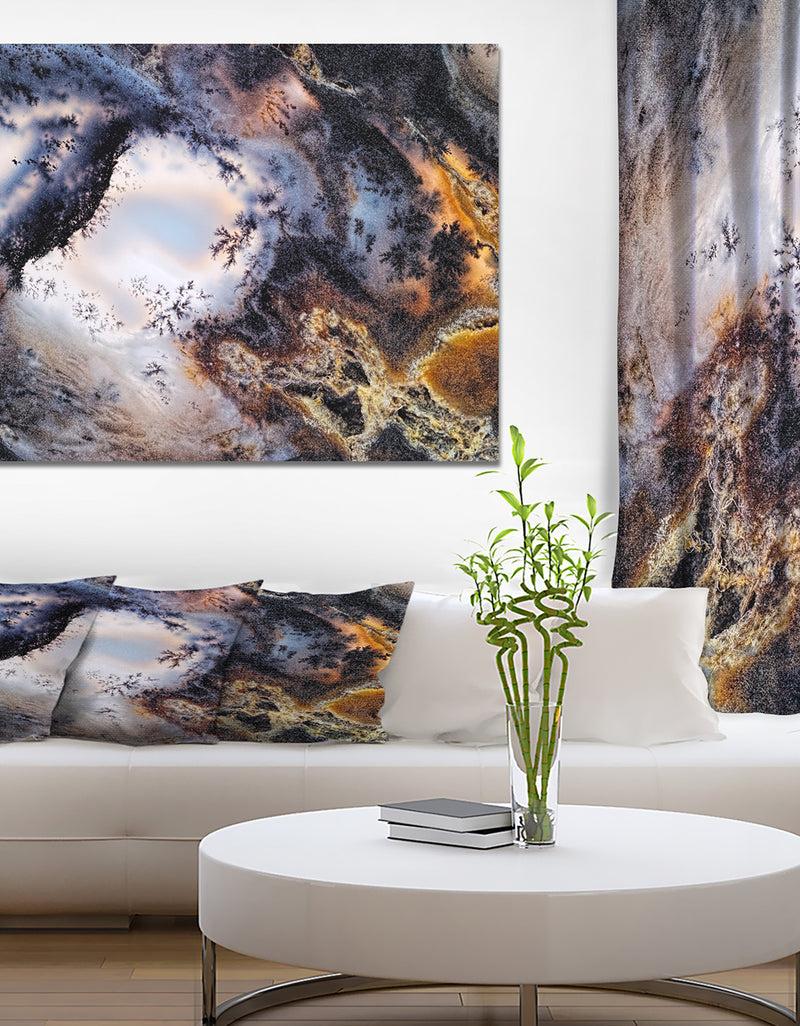 designq Moss Agate - Stone Photographic on Wrapped Canvas