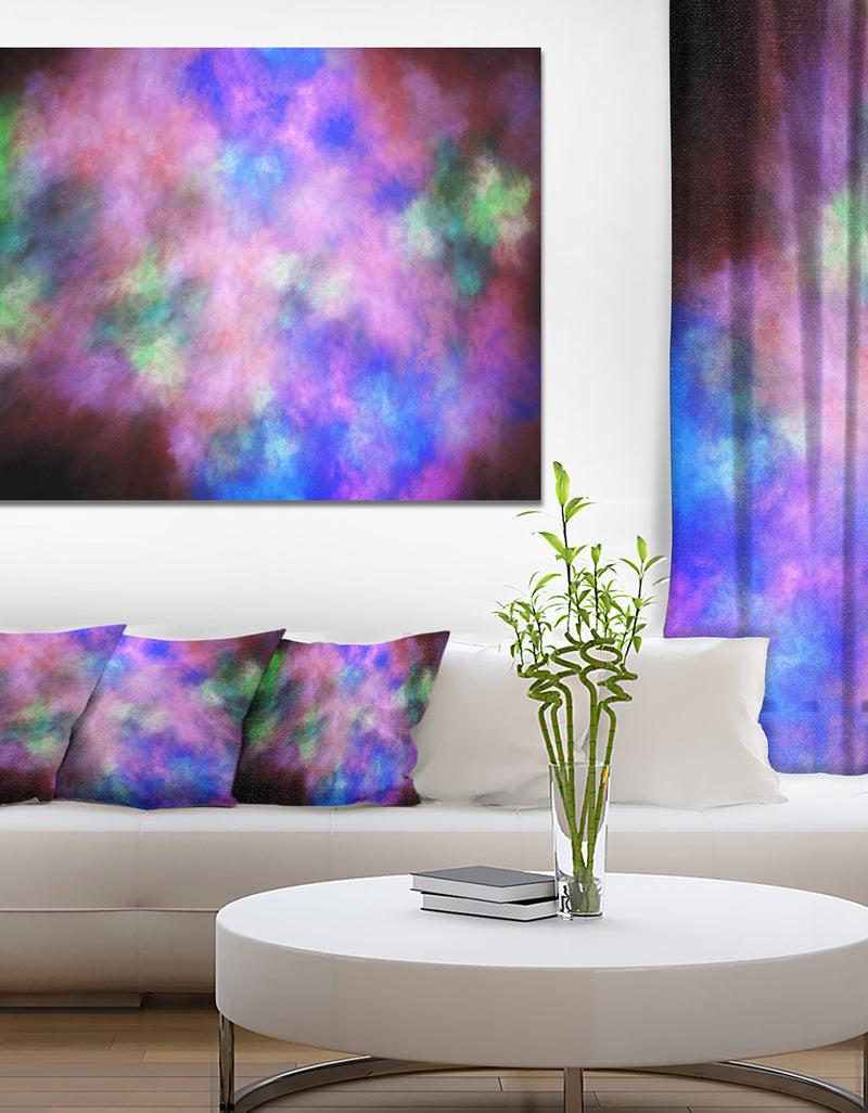 designq Multi-Color Bright Sky with Stars'Extra Large Abstract Canvas Art Print
