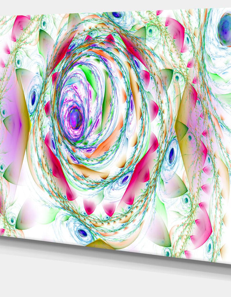 Designq Multi-Color Exotic Flower Whirlpool - Extra Large Floral Canvas Art Print