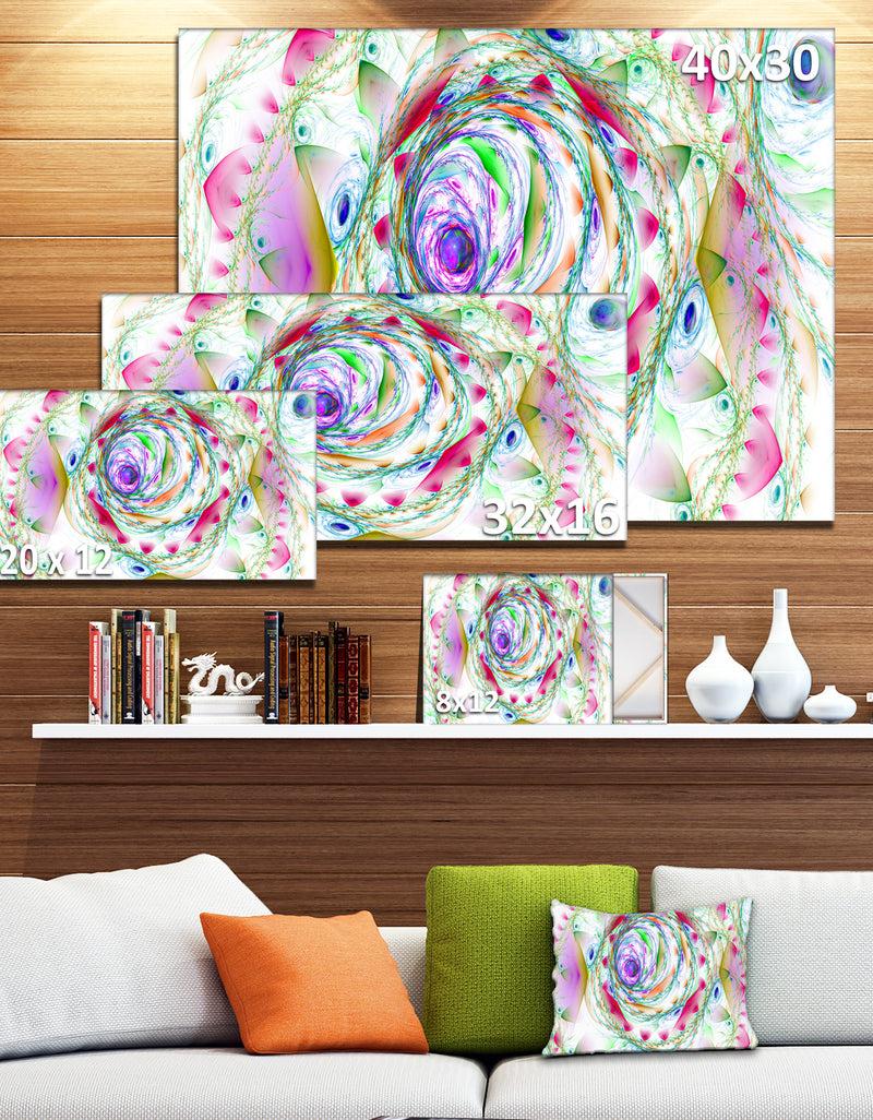 Designq Multi-Color Exotic Flower Whirlpool - Extra Large Floral Canvas Art Print