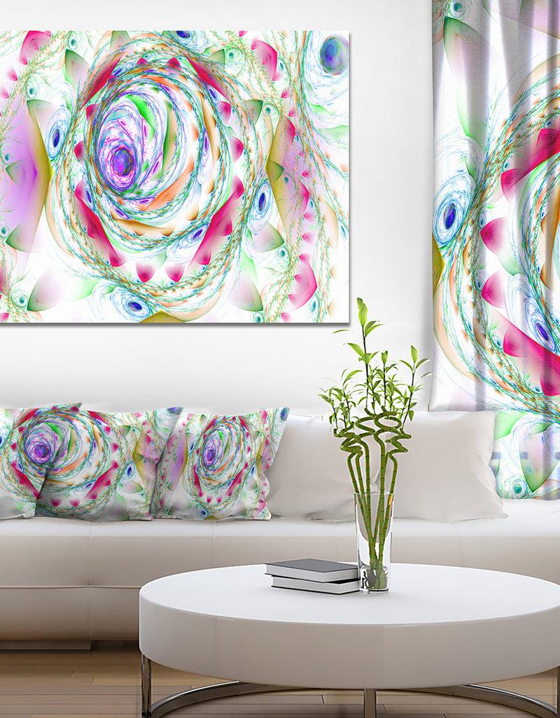 designq Multi-Color Exotic Flower Whirlpool - Extra Large Floral Canvas Art Print