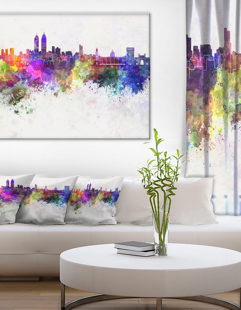 designq Mumbai Skyline - Cityscape Canvas Wall Art Print