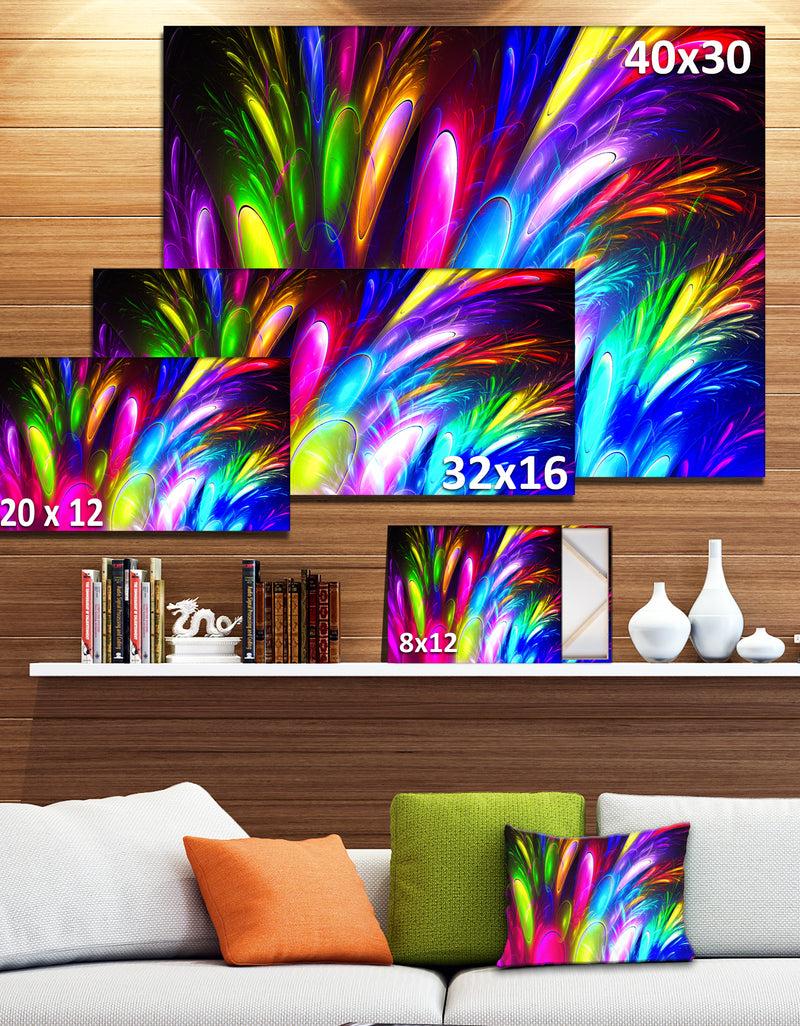 Designq Mysterious Psychedelic Design'Extra Large Abstract Canvas Art Print