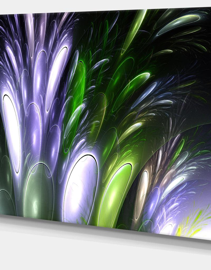 Designq Mysterious Psychedelic Flower'Extra Large Abstract Canvas Art Print