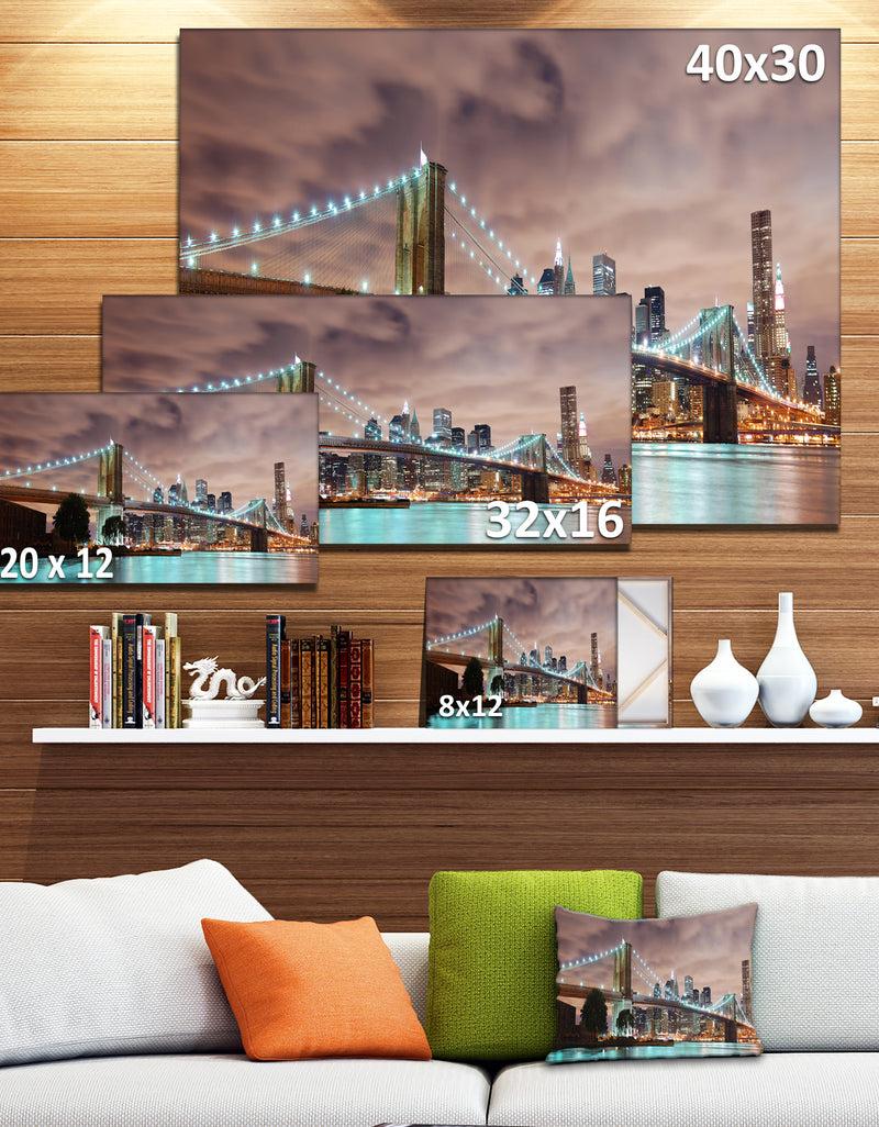 Designq New York City Panorama - Cityscape Photography Canvas Print