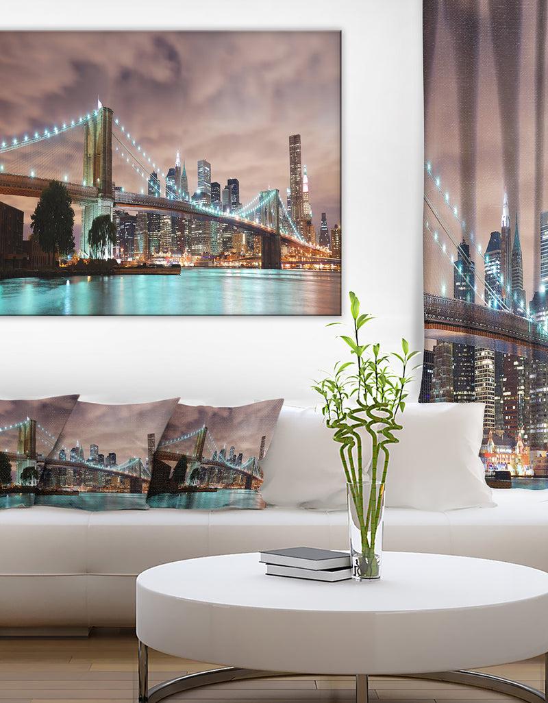 designq New York City Panorama - Cityscape Photography Canvas Print