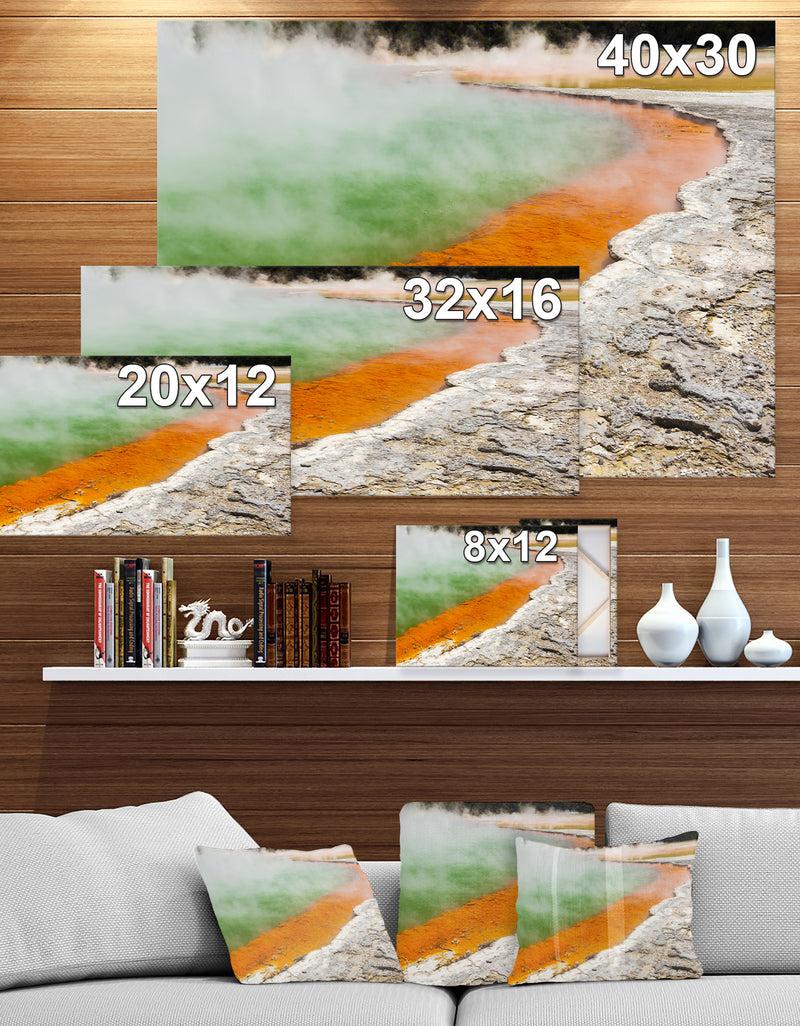 Designq New Zealand Champagne Pool - Landscapes Sea & Shore Photographic On Wrapped Canvas