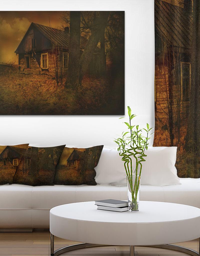 designq Old House Landscape - Photography Canvas Print