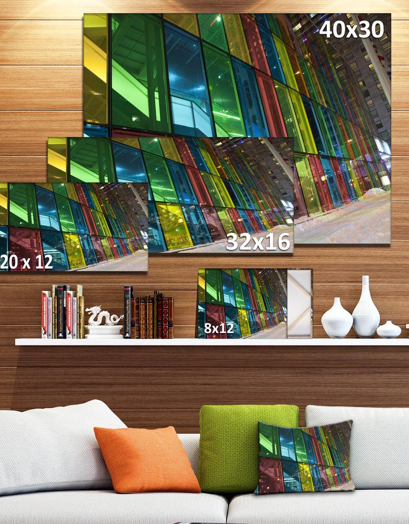 Designq Palais Des Congress De Montreal - Modern Canvas Art Print