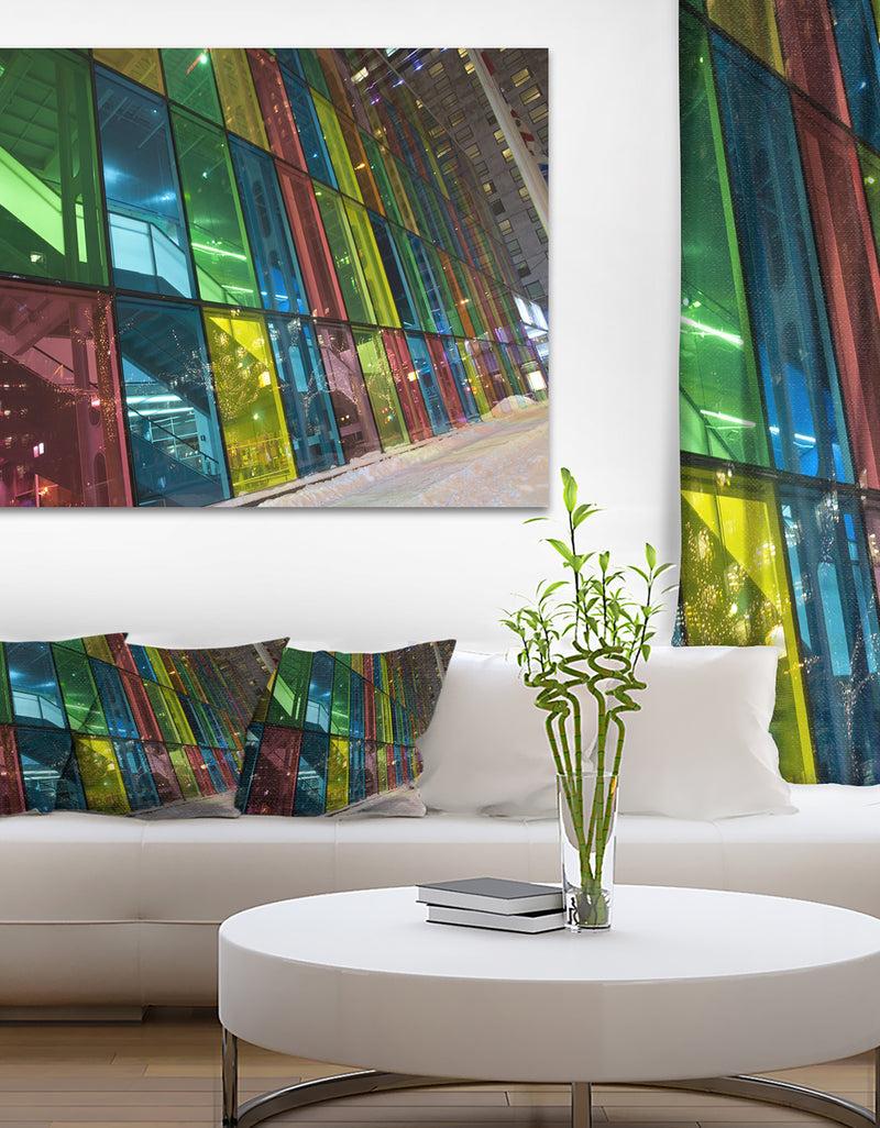 designq Palais des Congress de Montreal - Modern Canvas Art Print