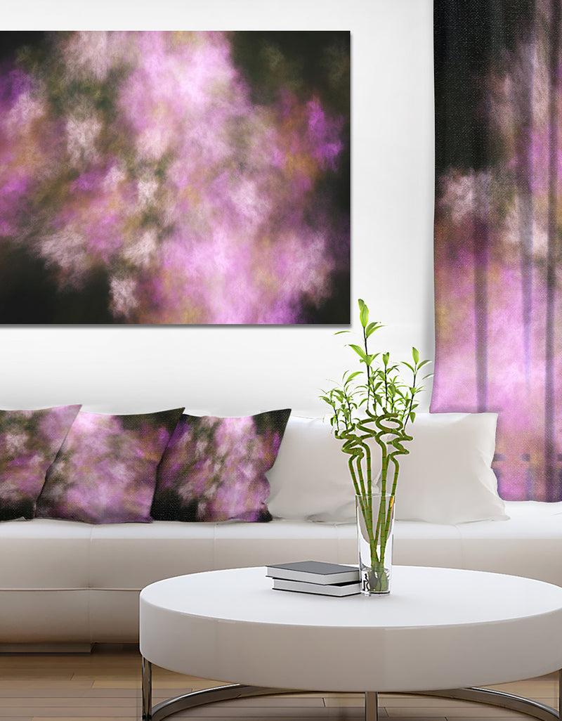 designq Perfect Pink Starry Sky - Extra Large Abstract Canvas Art Print
