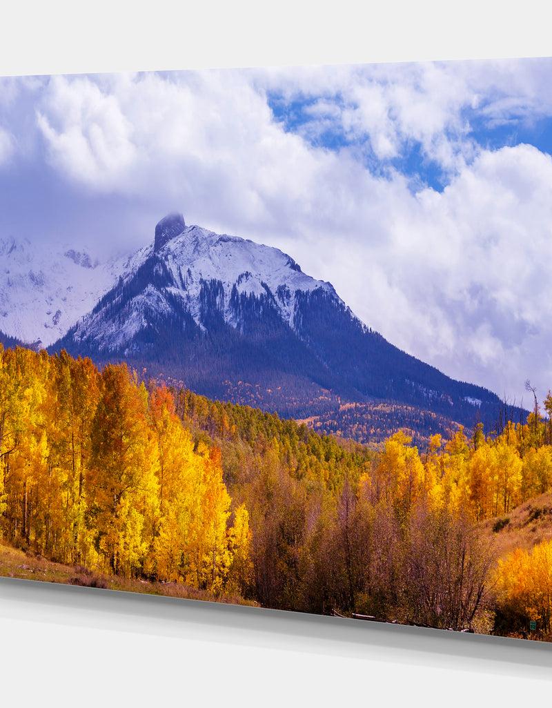Designq Picturesque Autumn In Colorado - Landscapes Photography On Wrapped Canvas