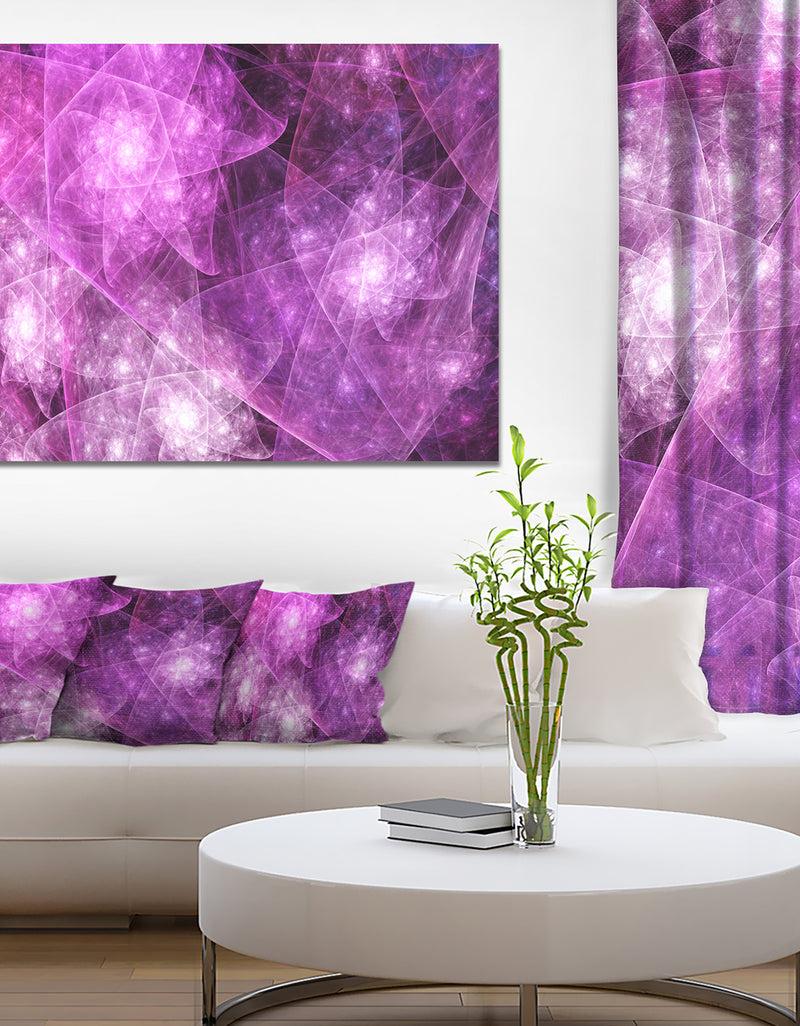 designq Pink Rotating Polyhedron - Extra Large Canvas Art Print