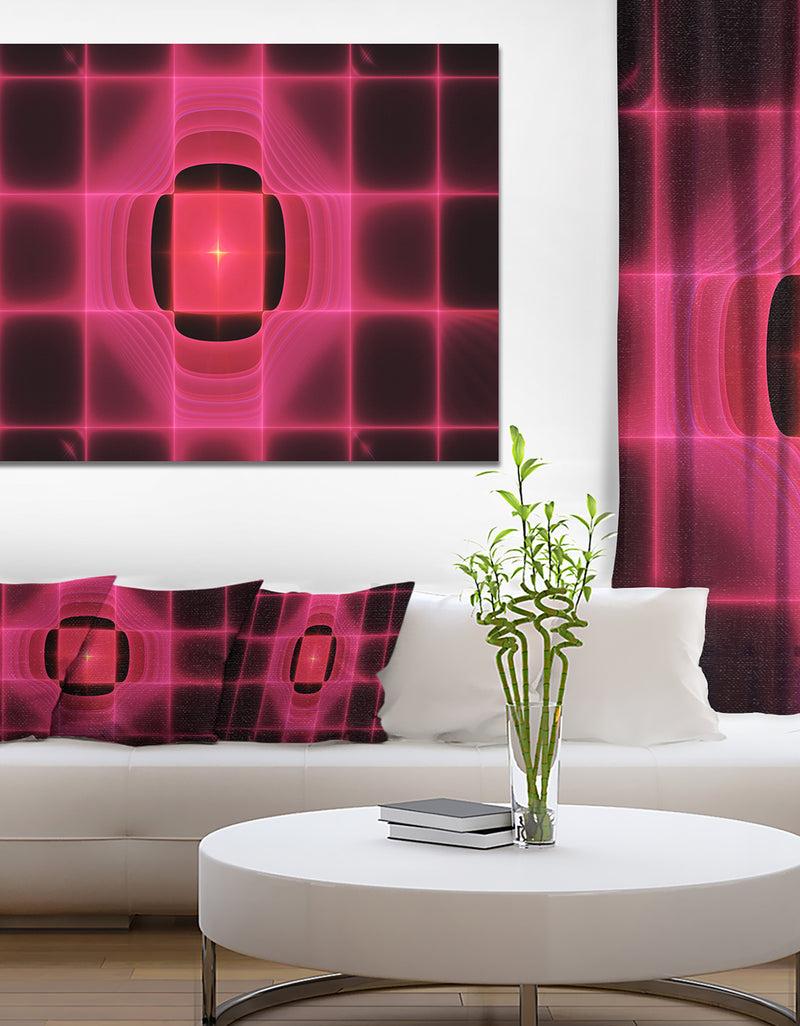 designq Pink Thermal Infrared Visor - Abstract Wall Art on Canvas