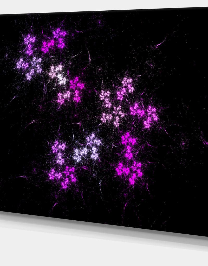 Designq Placer Stars In Distant Galaxy - Extra Large Abstract Canvas Art Print Canvas