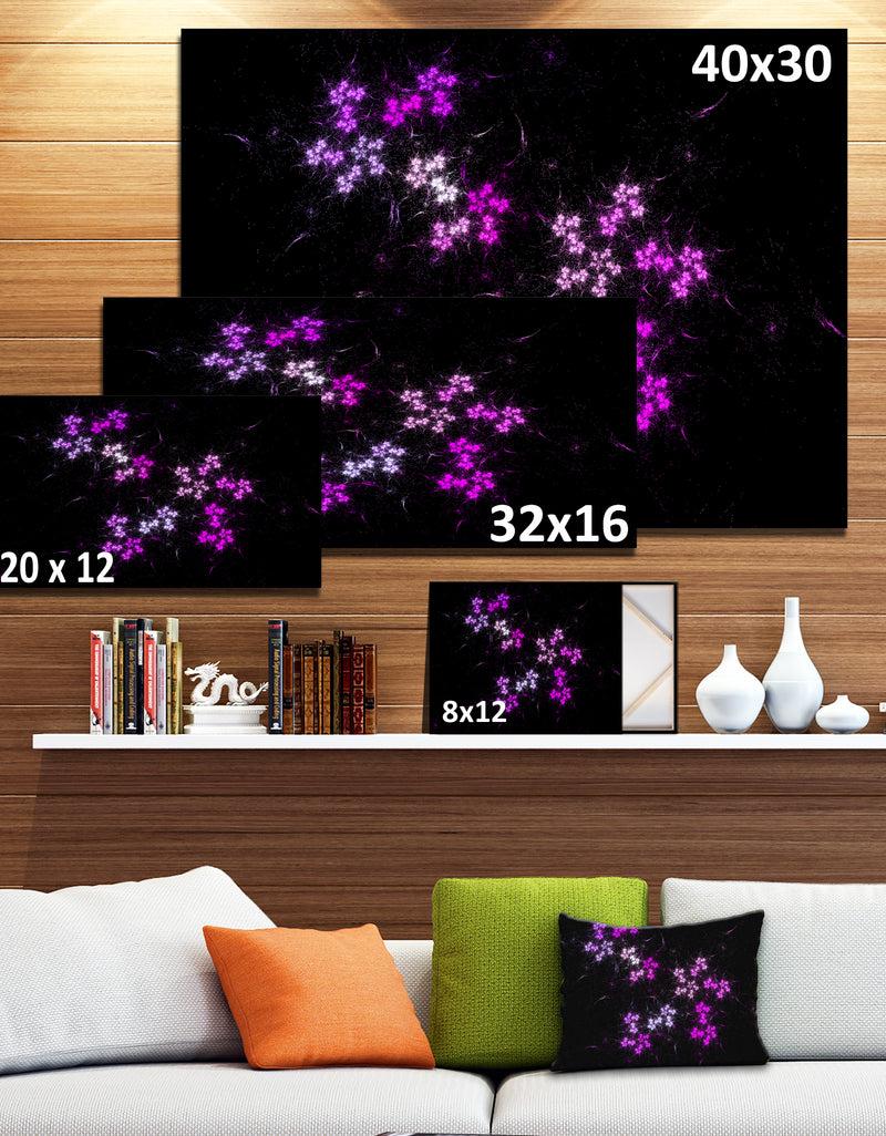 Designq Placer Stars In Distant Galaxy - Extra Large Abstract Canvas Art Print Canvas